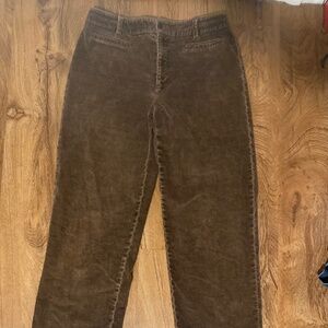 Rafaella pants, brown, corduroy, Size 8 woman’s,
